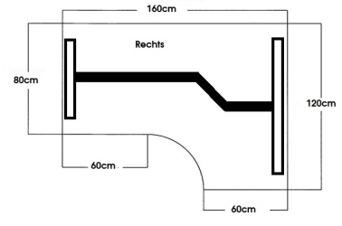 Zit/sta Wing Premium elektrisch 160x120 cm